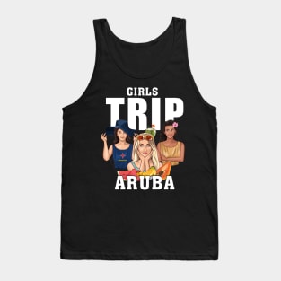 Aruba Girls Trip 2024 Birthday Squad Women Party Vacation Tank Top